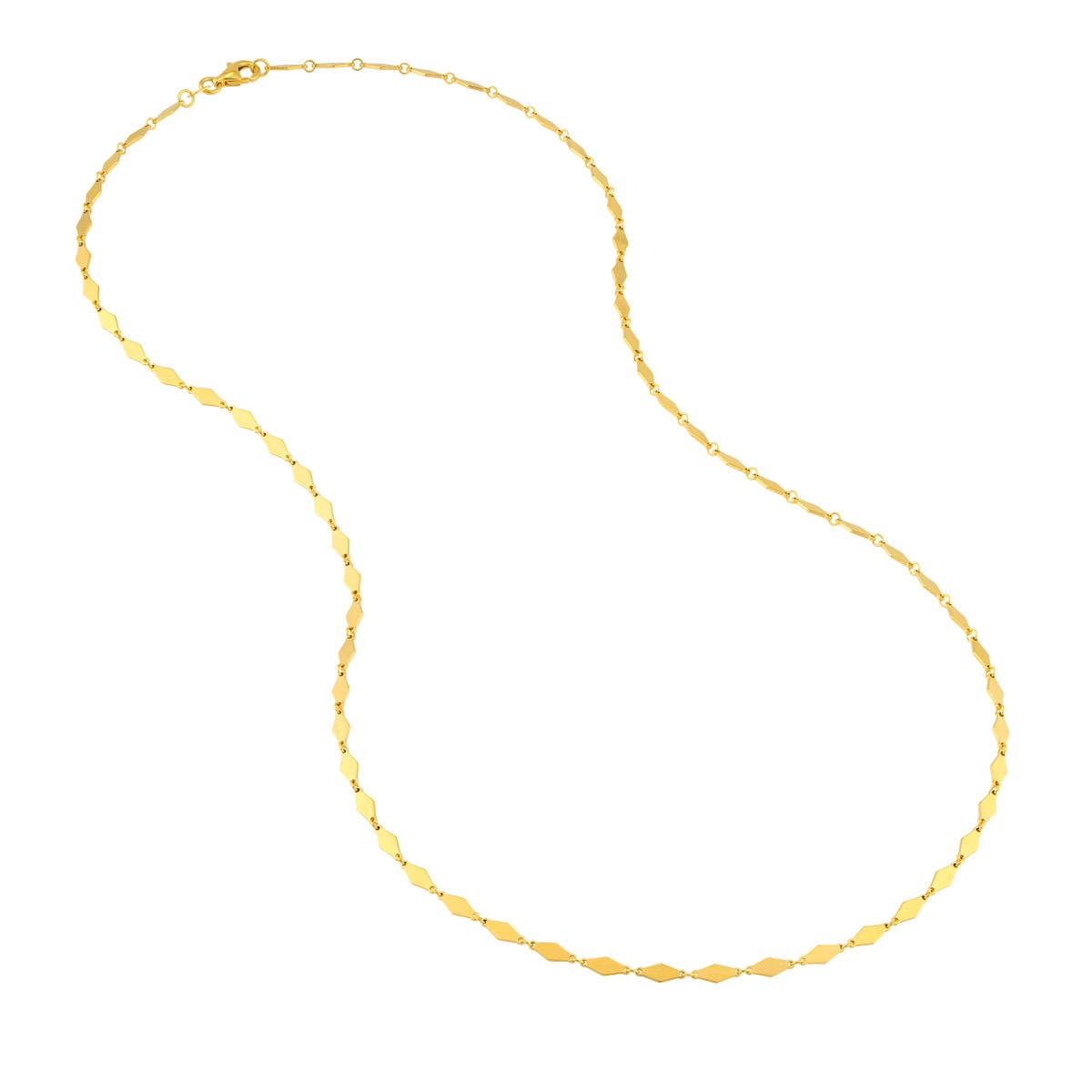 Diamond-Shaped Flat Link Chain view 3