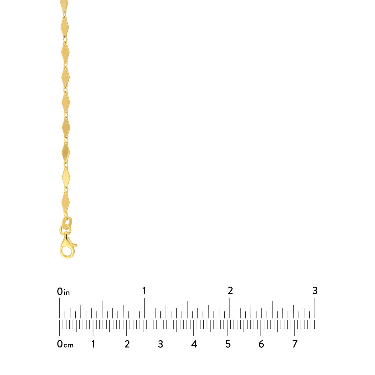 Diamond-Shaped Flat Link Chain view 5