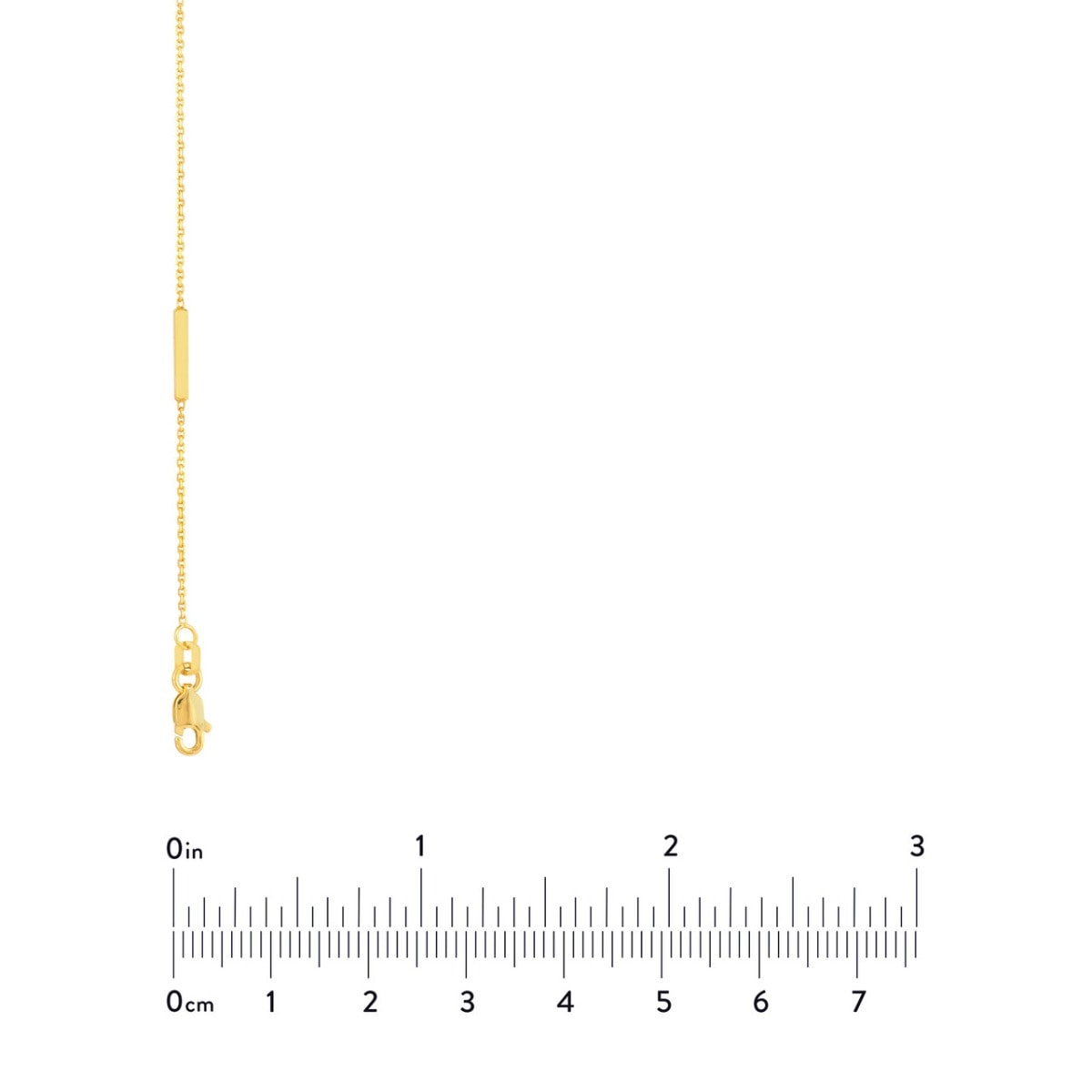 Diamond and Bar Gold Necklace view 6
