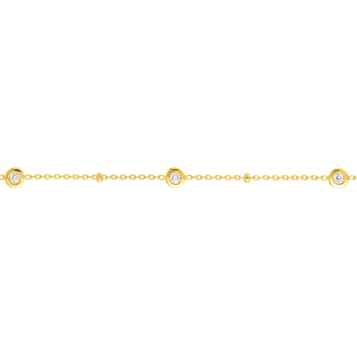 Diamond Bezels and Beads Bracelet view 2