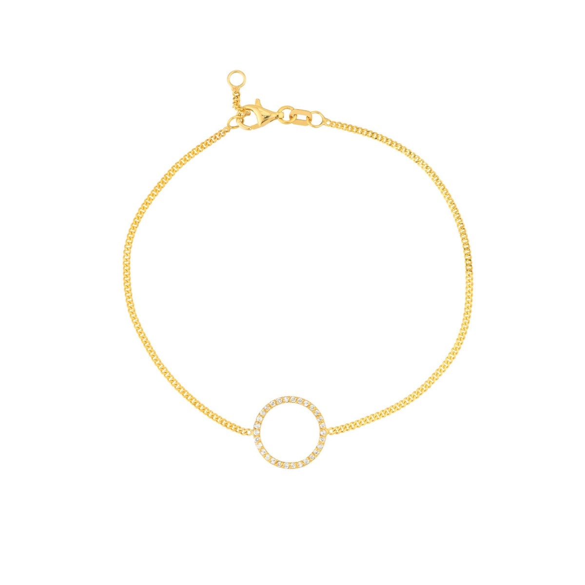 Lumina Circle Gold Bracelet view 1