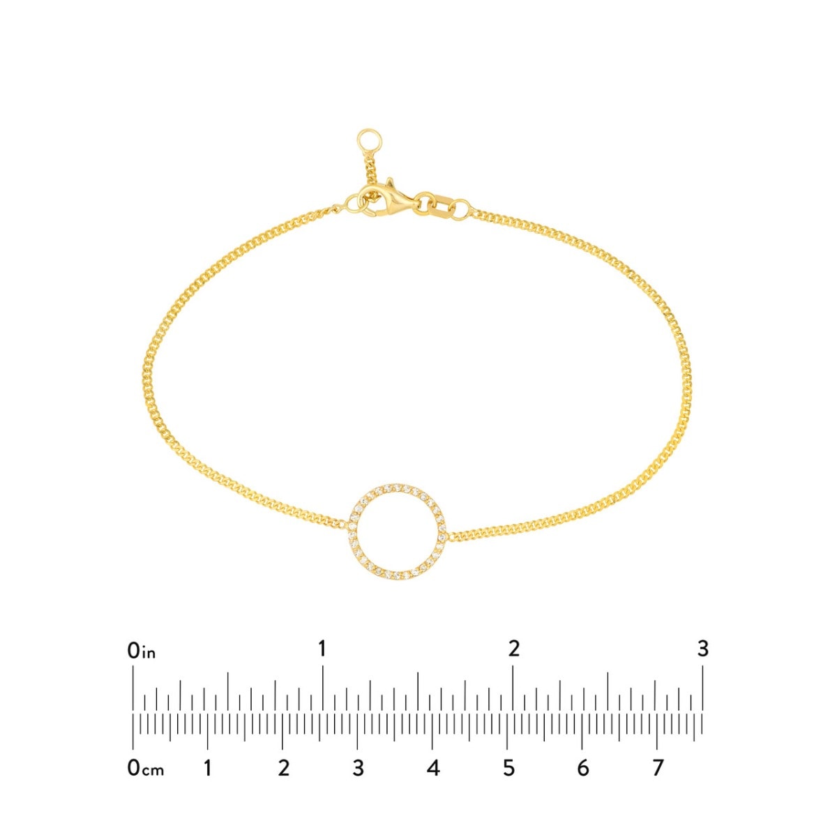 Lumina Circle Gold Bracelet view 5