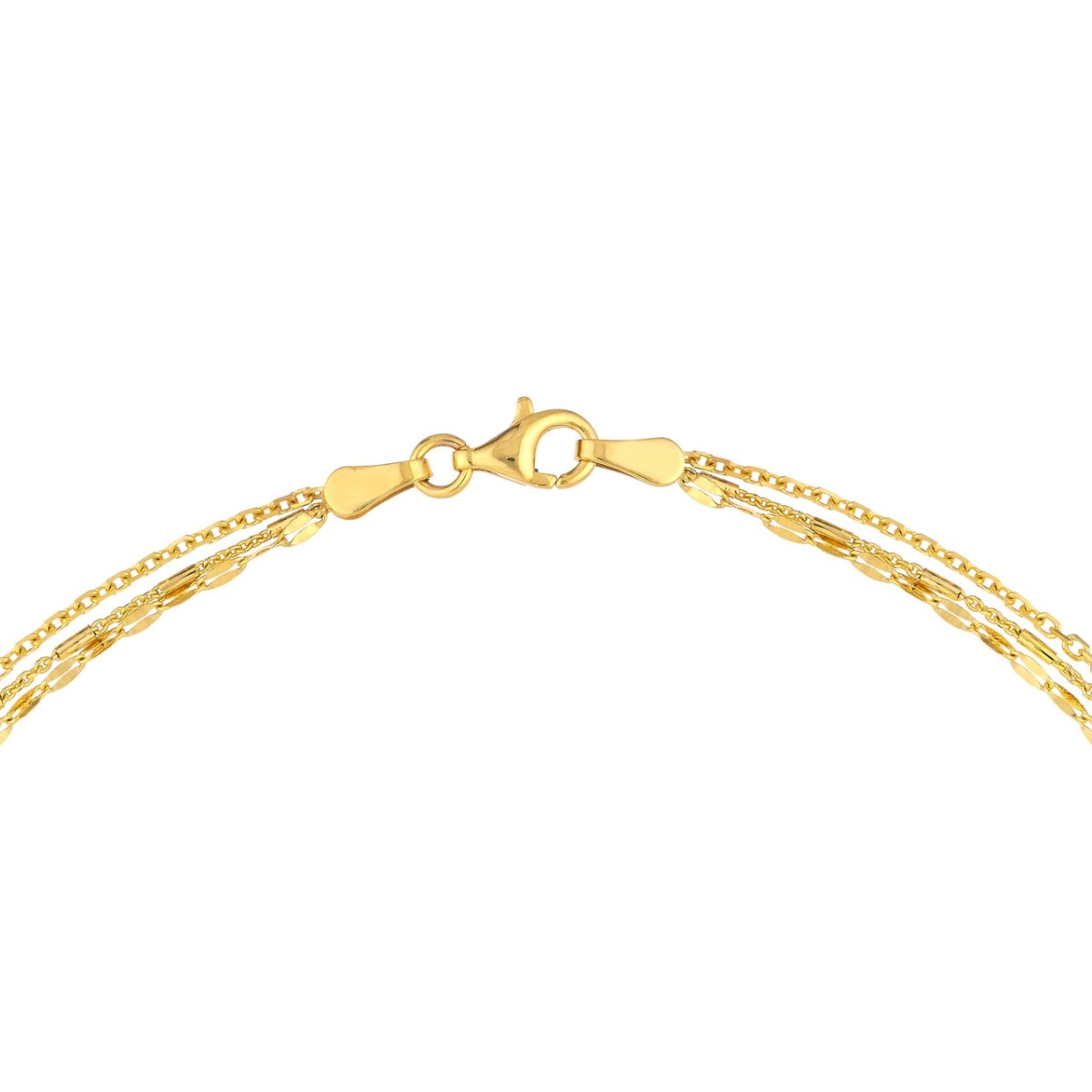 Diamond Multi Layered Lariat Spike Necklace view 5