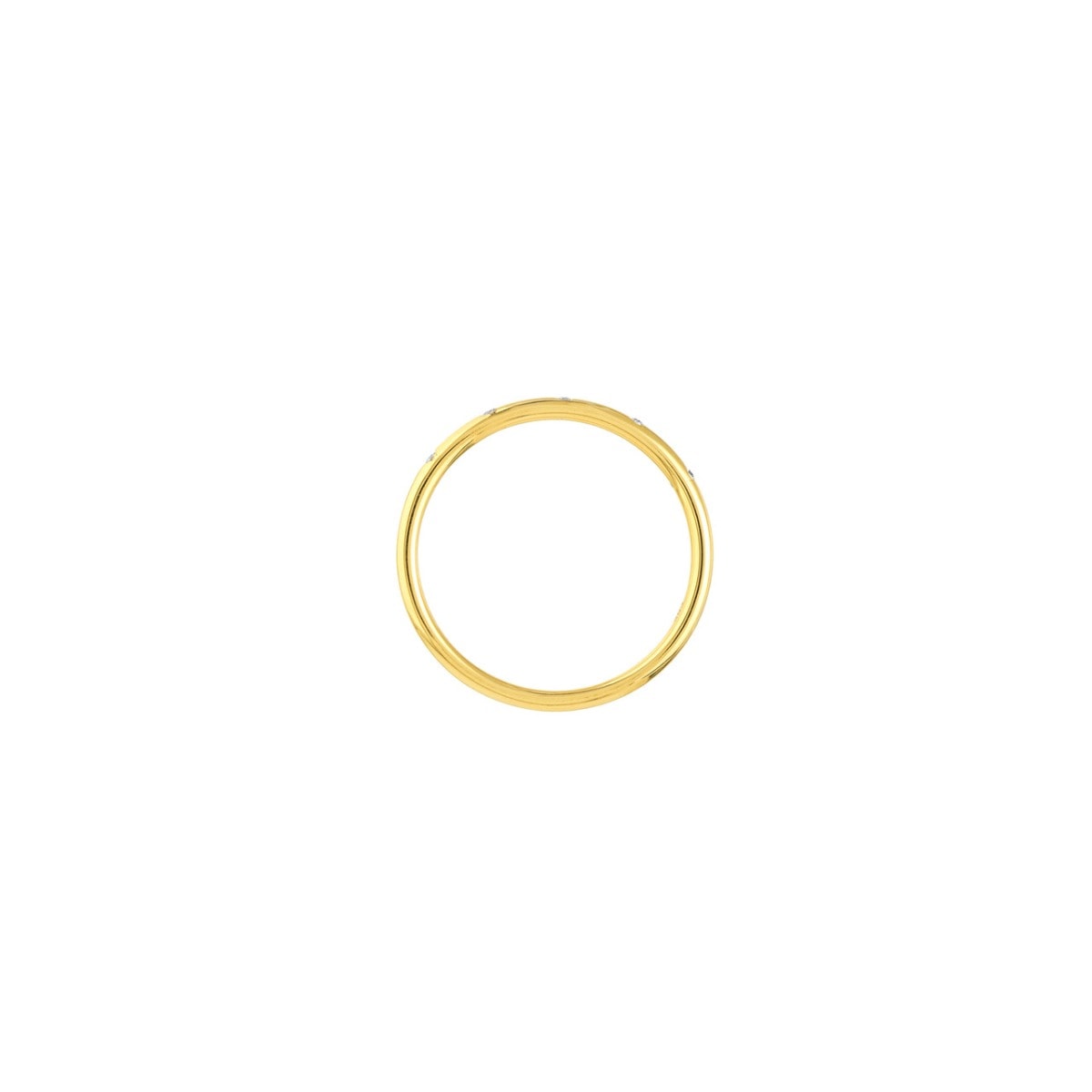 Embedded Diamond Gold Ring view 4