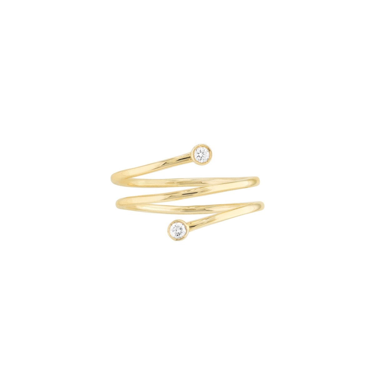 Wraparound Diamond Gold Ring view 1