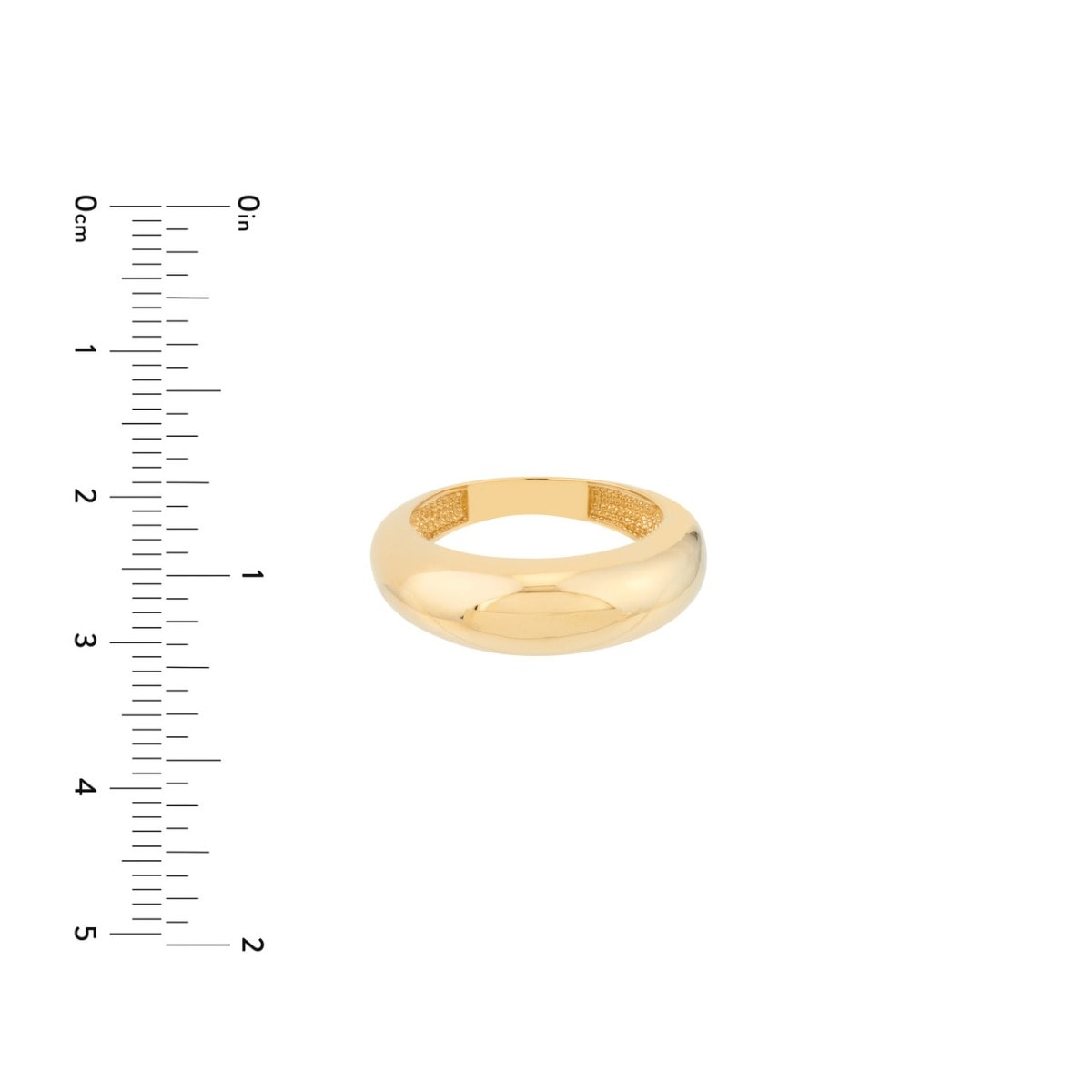 Classic Domed Gold Ring view 6