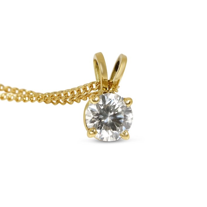 Double Loop Diamond Pendant view 1