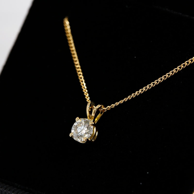 Double Loop Diamond Pendant view 4