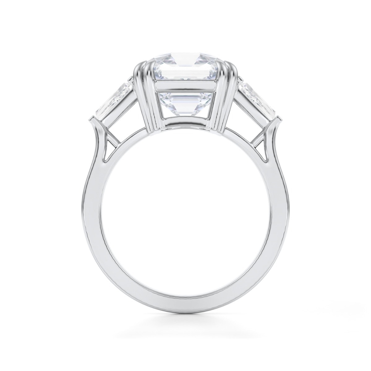 Elizabeth Taylor Asscher Cut Diamond Engagement Ring view 5