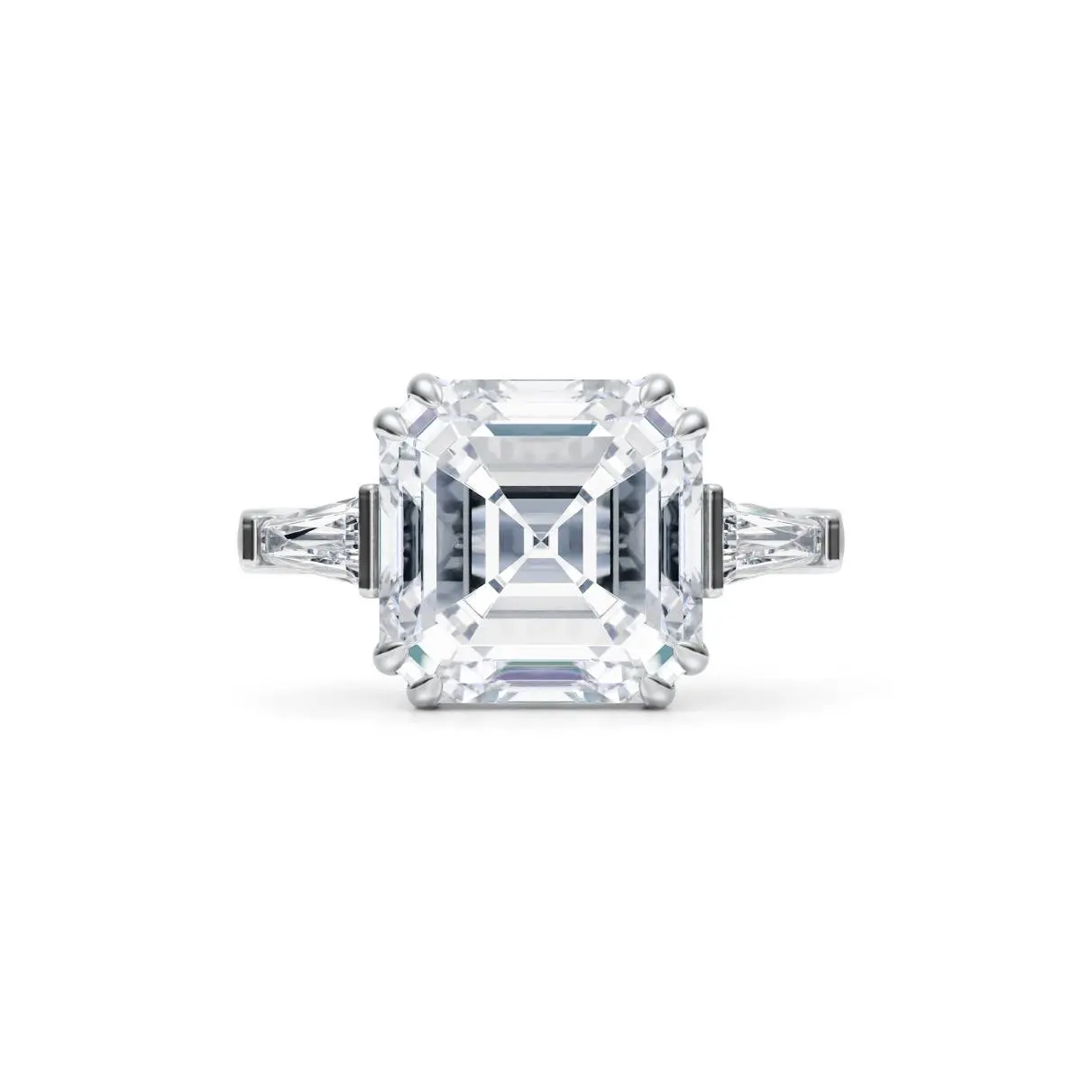 Elizabeth Taylor Asscher Cut Diamond Engagement Ring