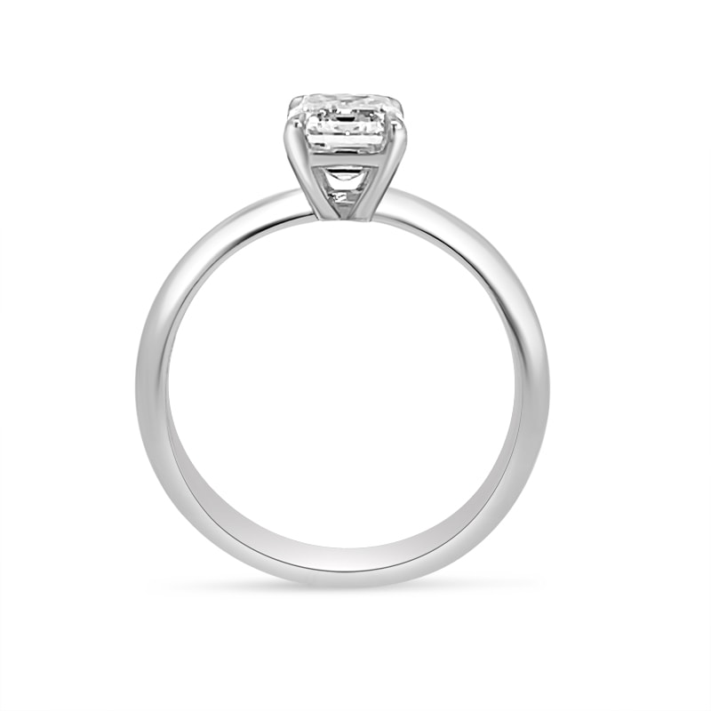 Sofia Richie Emerald Cut Solitaire Diamond Engagement Ring view 4