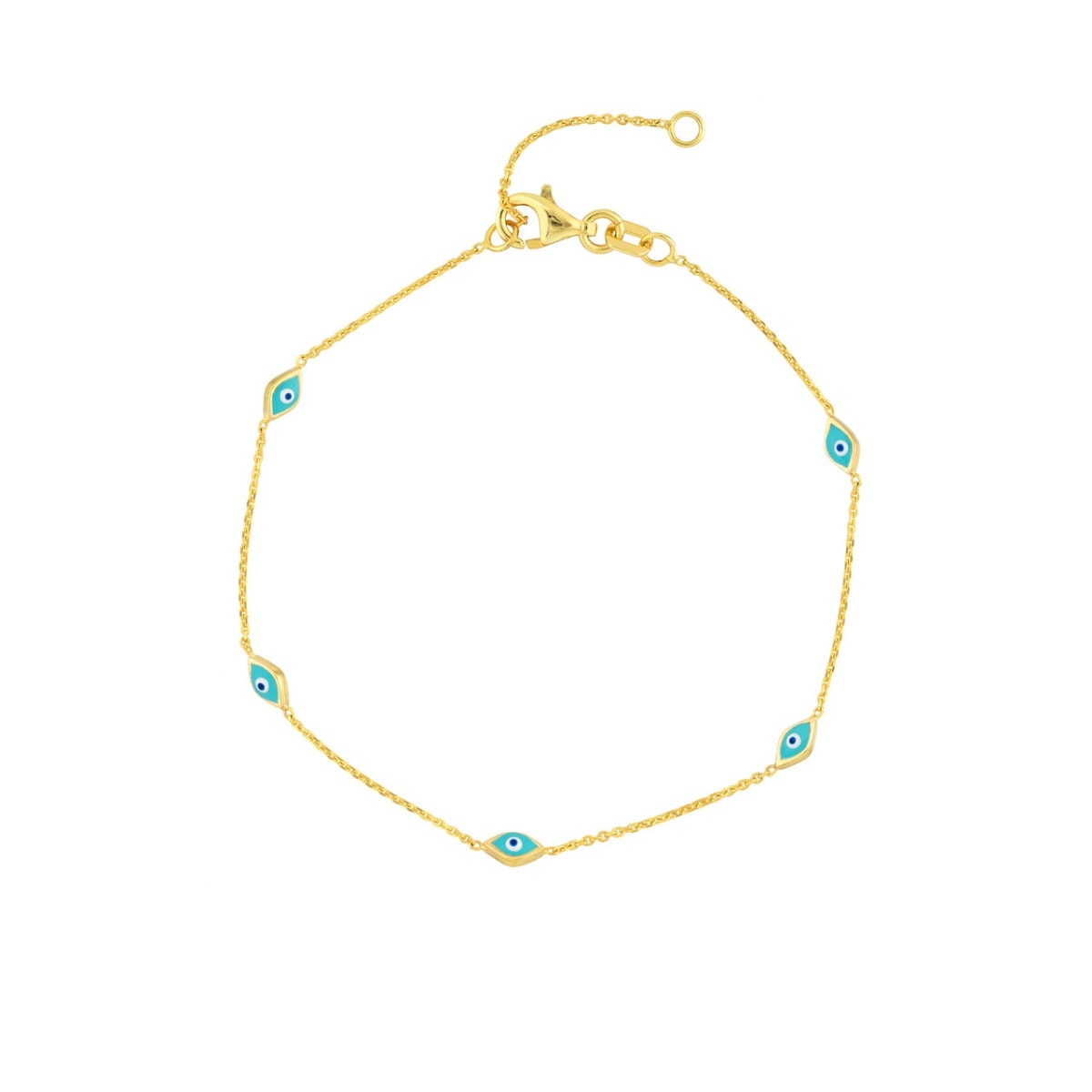 Evil Eye Protection Gold Bracelet view 1