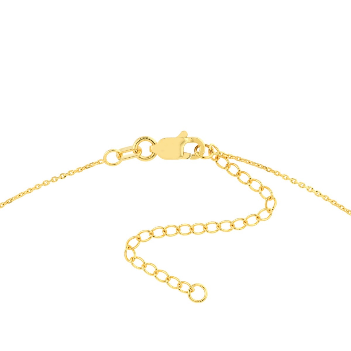 Engravable Gold Cube Pendant view 4