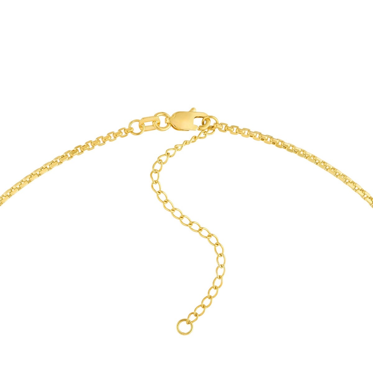 Engravable Gold Square Necklace view 4