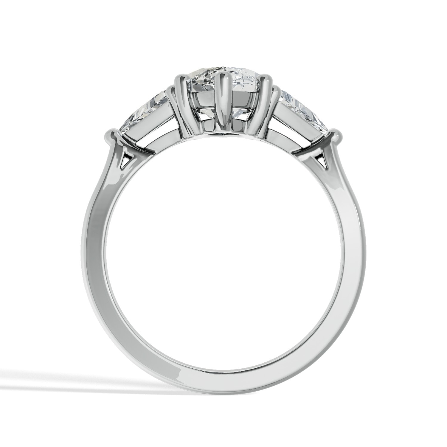 Marquise_Trilogy_Diamond_Engagement_Ring_with_Triangle_Sides_top_view_platinum