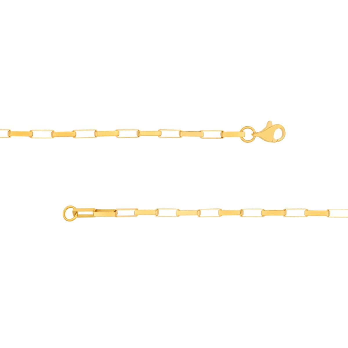 Fancy Long Gold Link Box Chain view 5