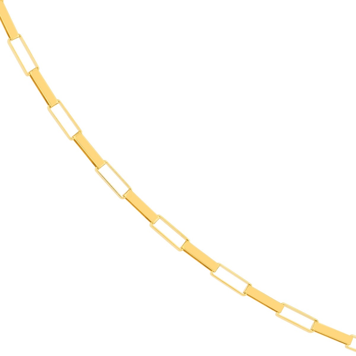 Fancy Long Gold Link Box Chain view 3