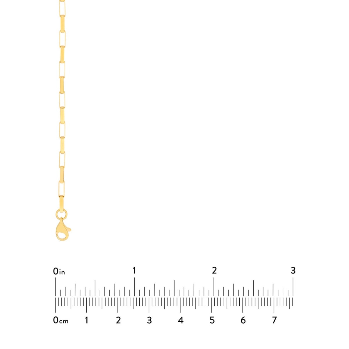 Fancy Long Gold Link Box Chain view 6