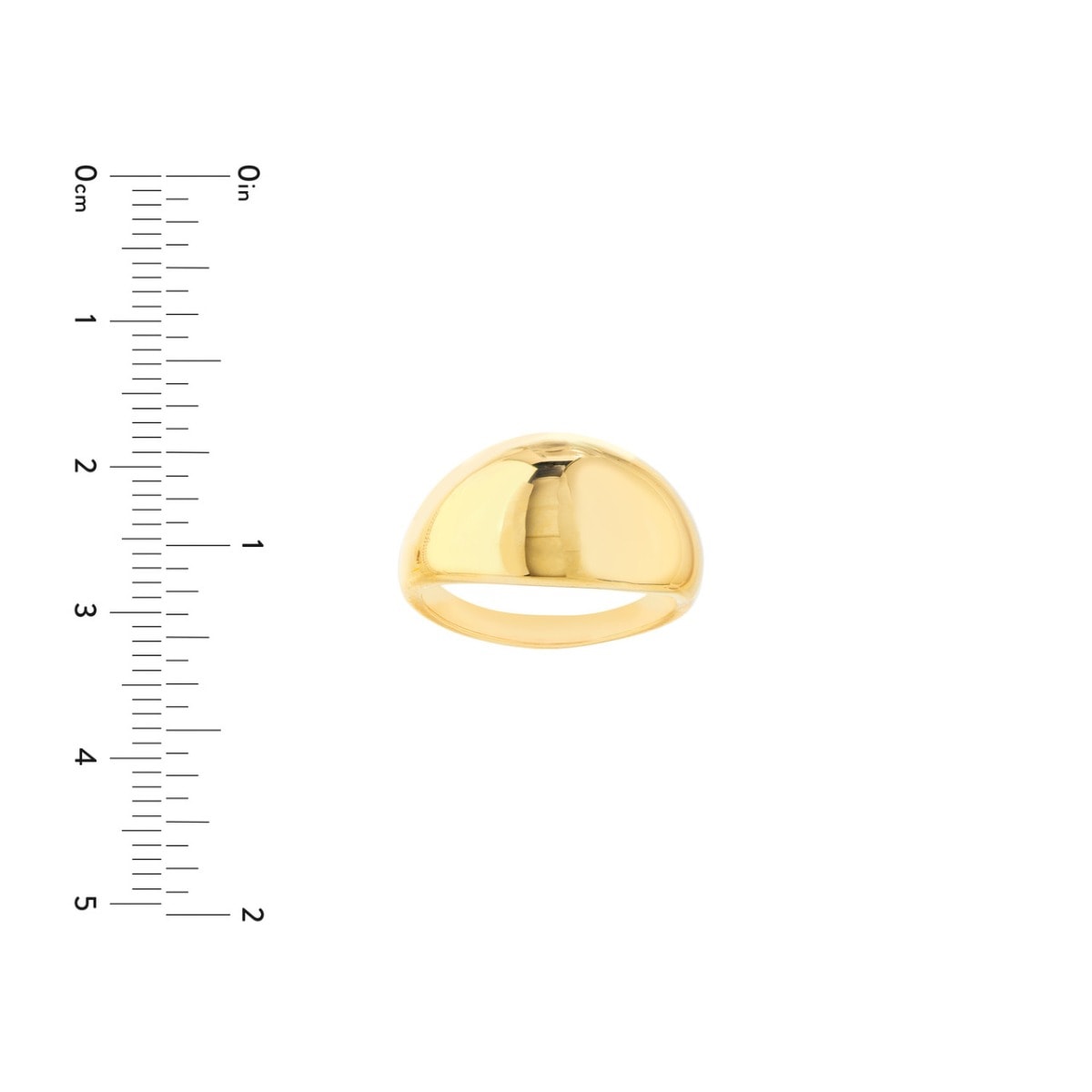 Bold Domed Gold Ring view 5
