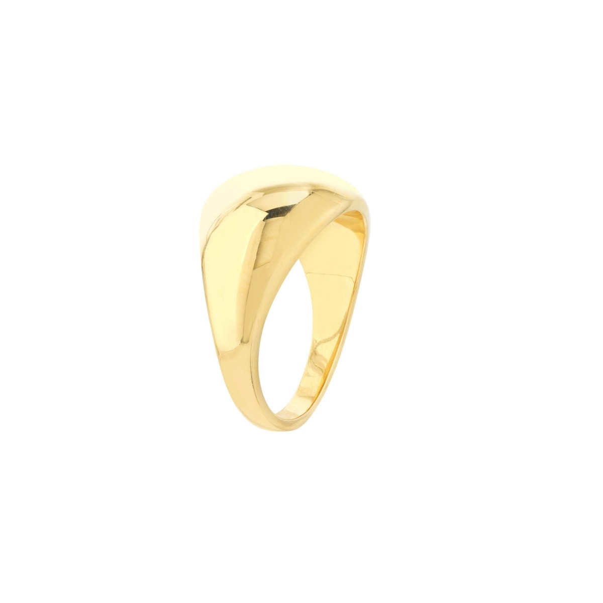 Bold Domed Gold Ring view 3