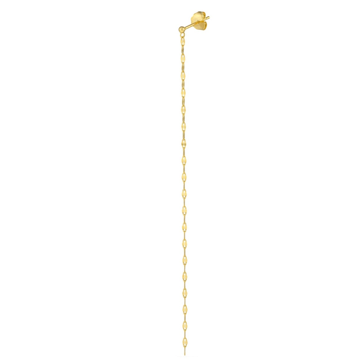 Gold Flat Duster Earrings view 3