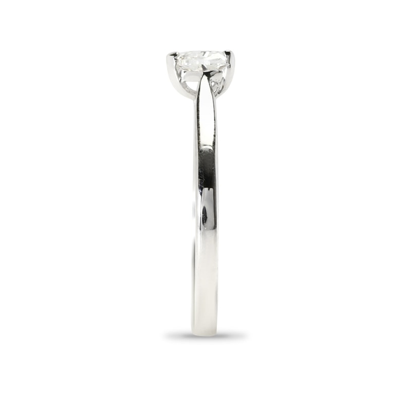 Heart Shape Diamond Solitaire Engagement Ring view 4