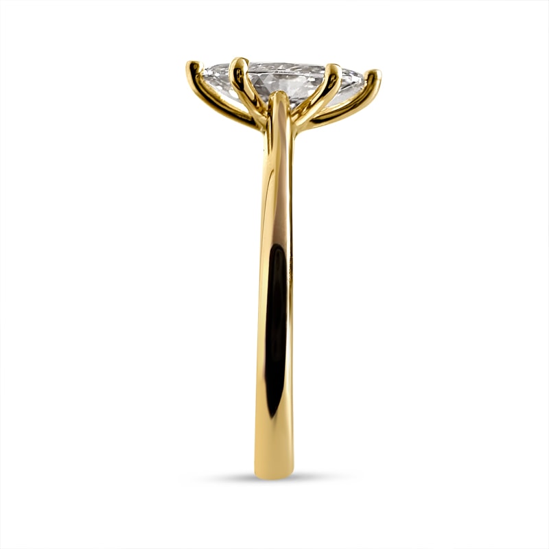 Marquise Lab-Grown Solitaire Style Engagement Ring view 4