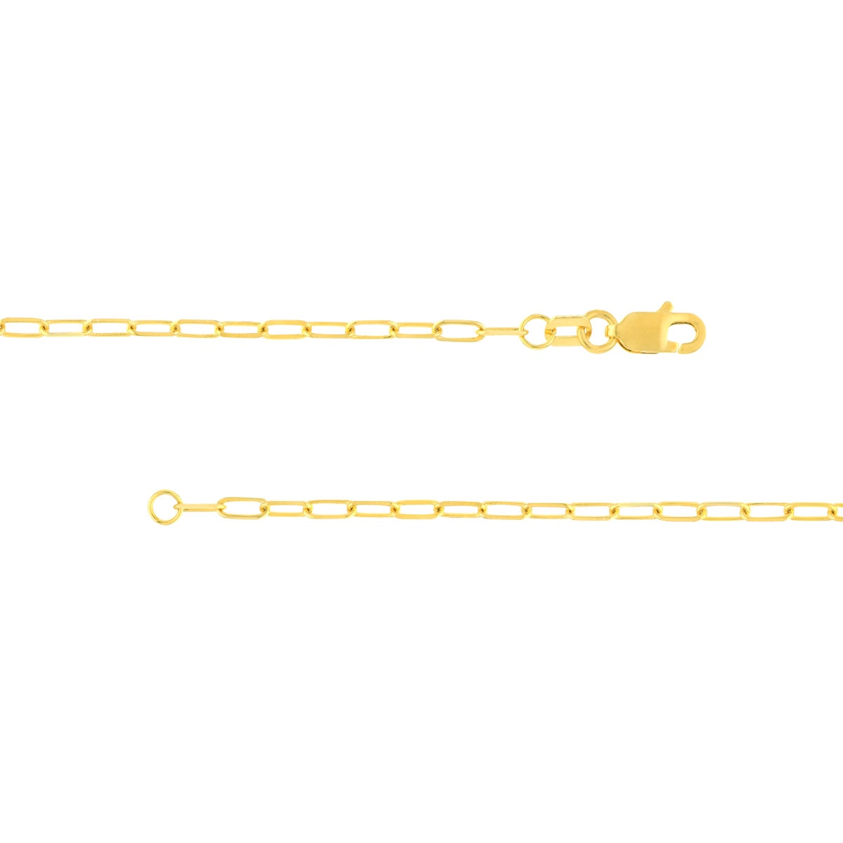 Engravable Bar Paperclip Chain Bracelet view 3