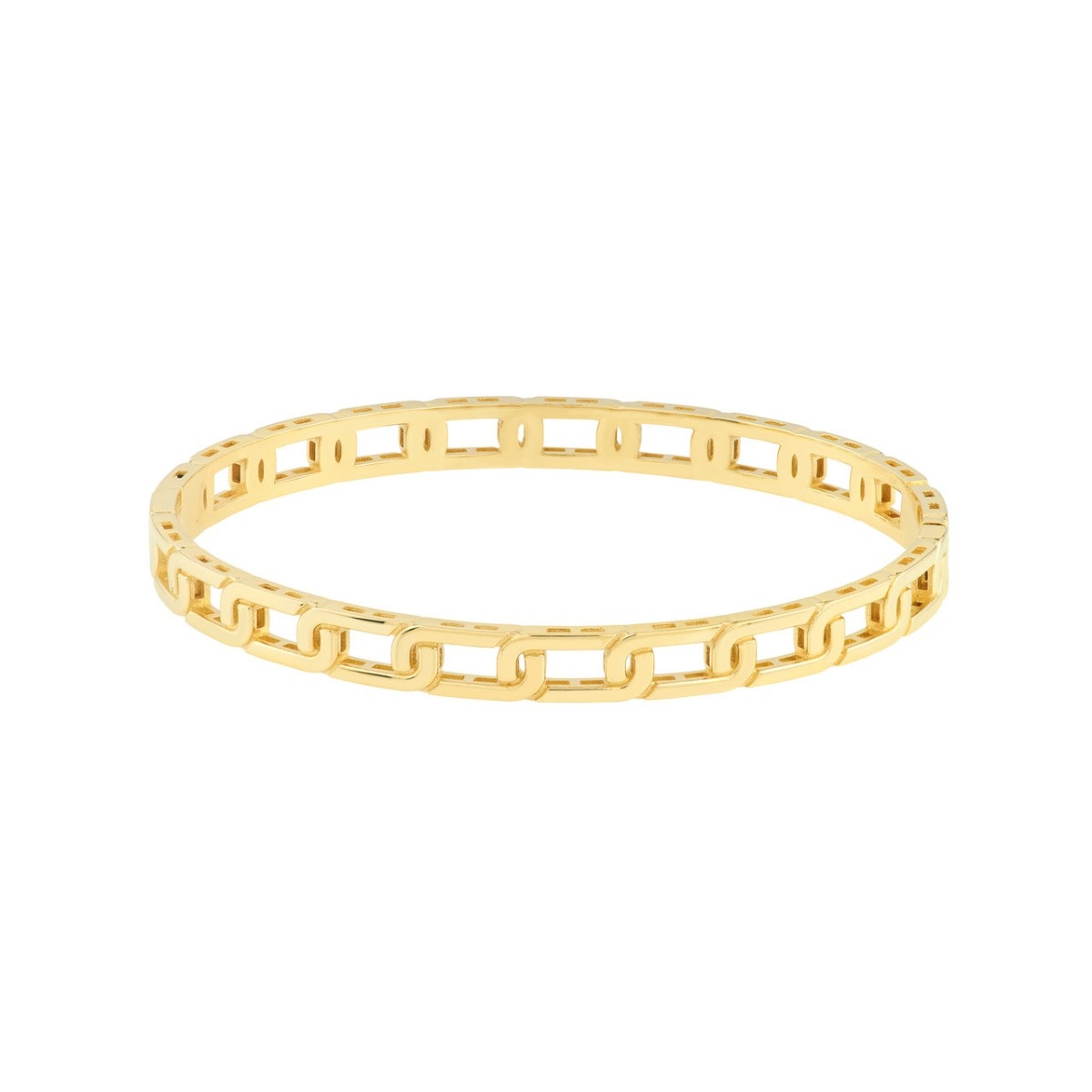 Link Gold Bangle view 1