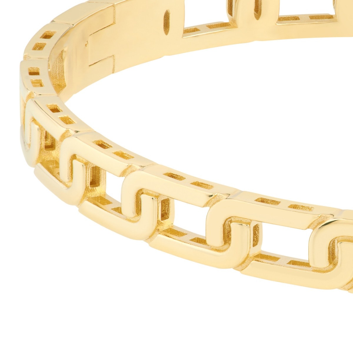 Link Gold Bangle view 4