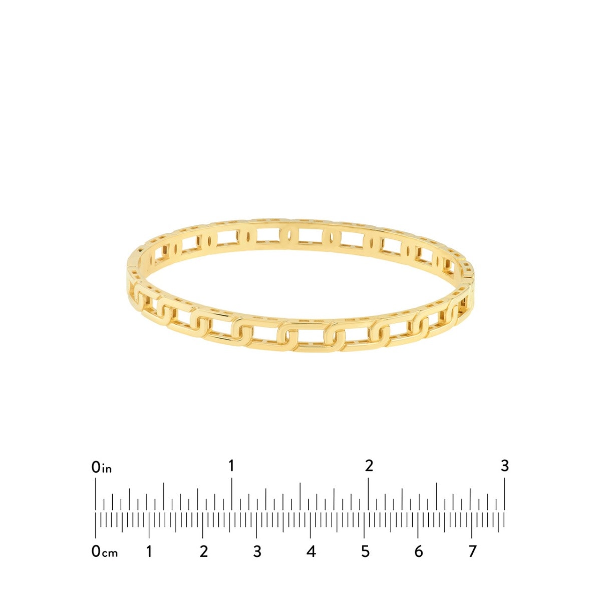 Link Gold Bangle view 5