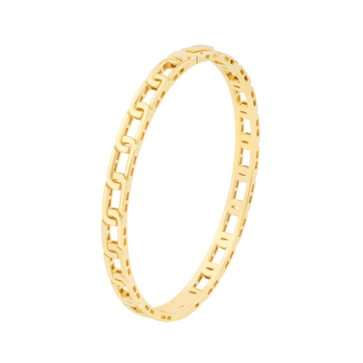 Link Gold Bangle - alternate view