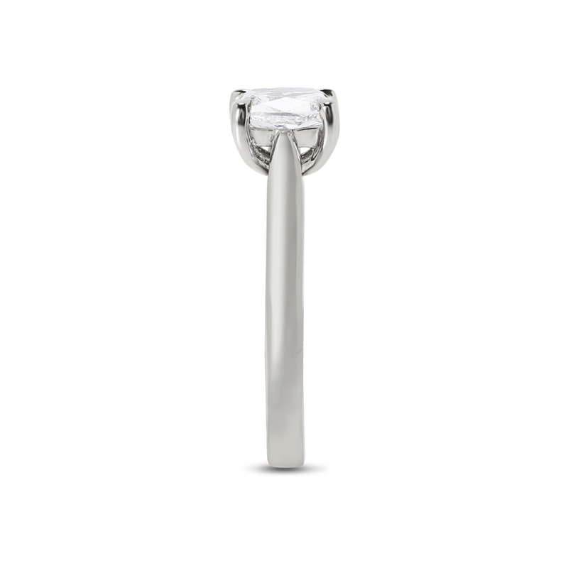 Cushion Cut Solitaire Lab Grown Diamond Engagement Ring view 3