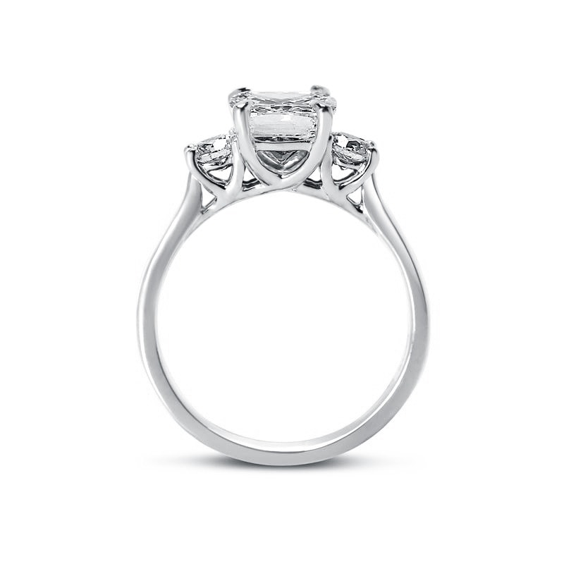 Meghan Markle Lab Grown Platinum Diamond Engagement Ring view 5
