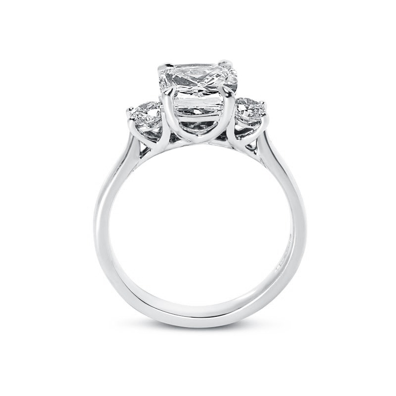 Meghan Markle Lab Grown Platinum Diamond Engagement Ring view 3