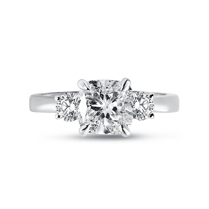 Meghan Markle Platinum Diamond Engagement Ring view 1