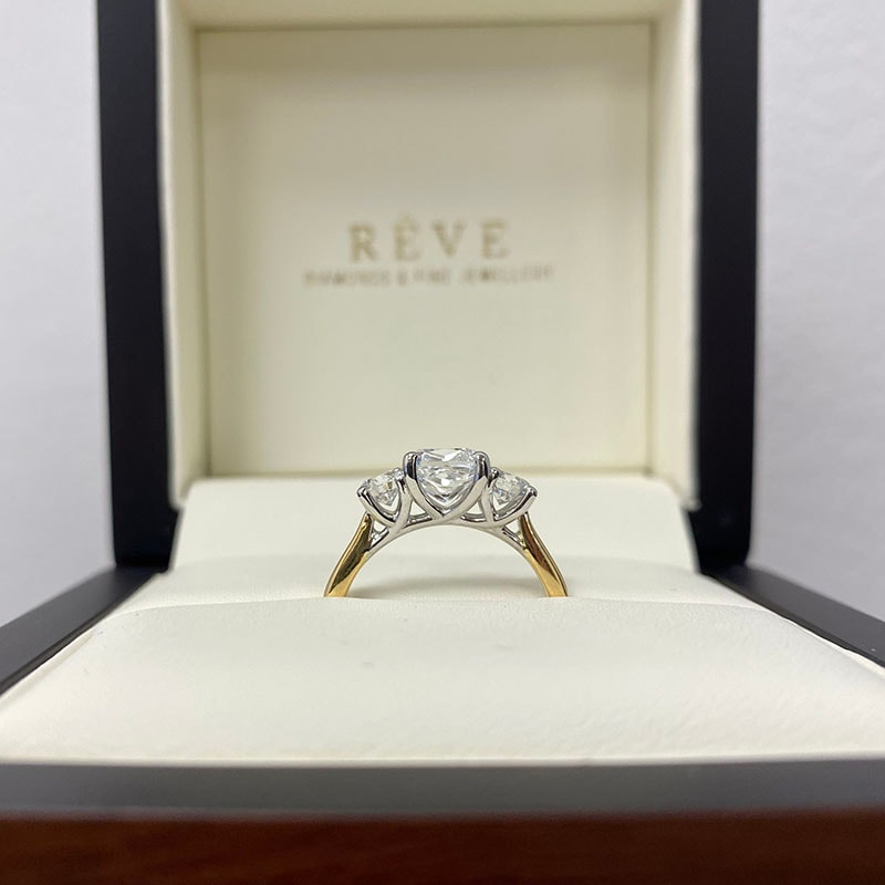 Meghan Markle Cushion Diamond Engagement Ring view 6