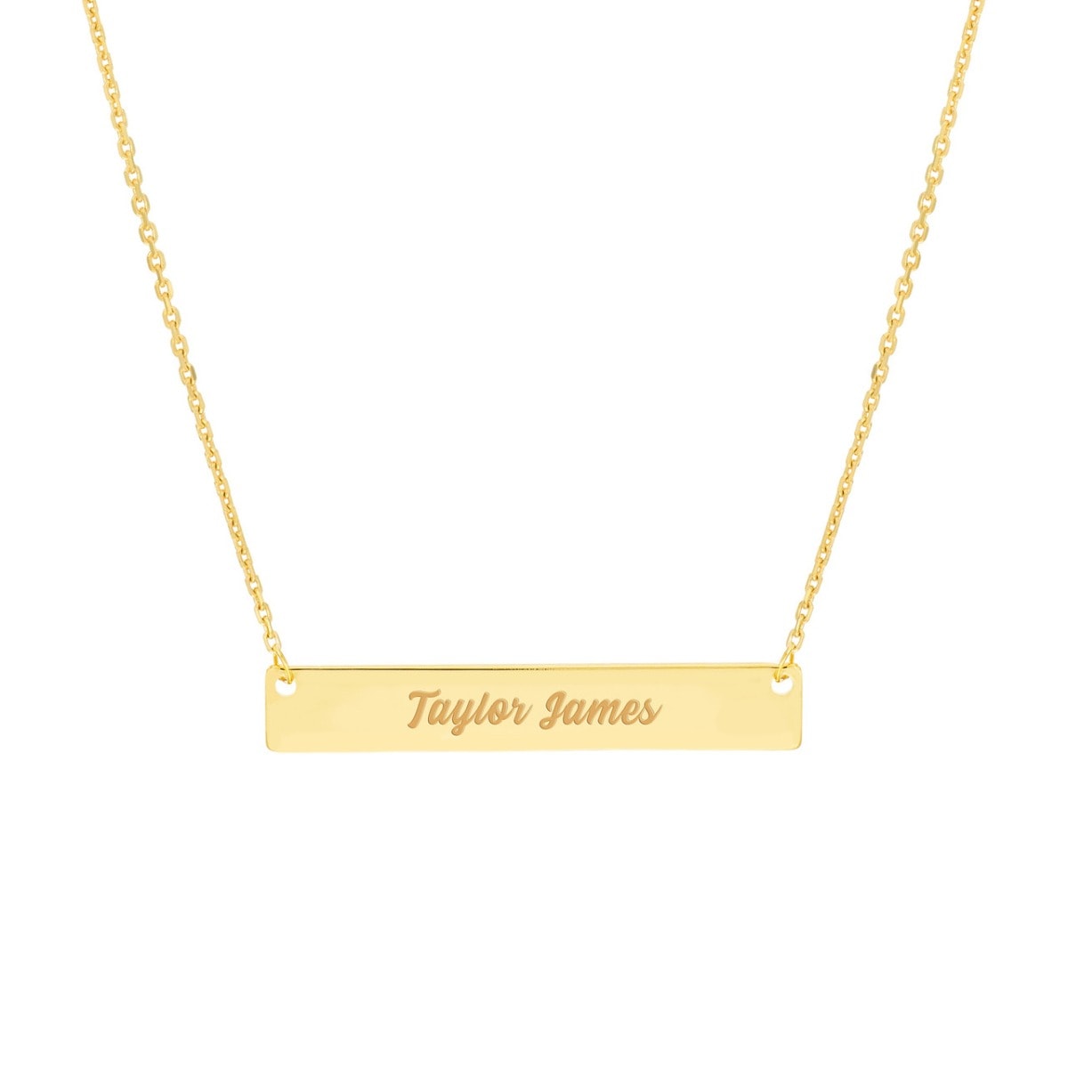 Mini Bar Layered Duo Gold Pendant - alternate view