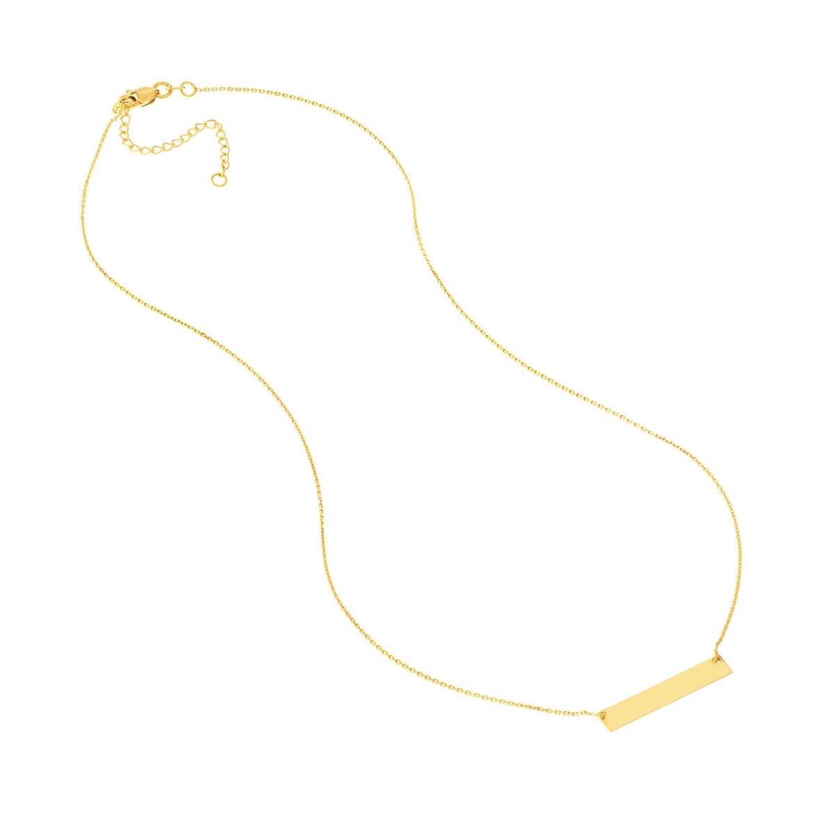 Mini Gold Bar Necklace view 4