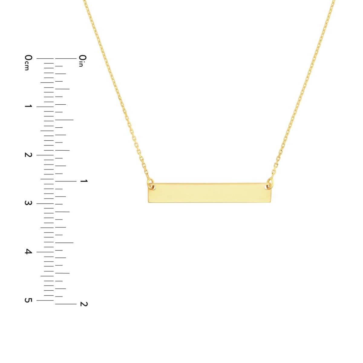 Mini Gold Bar Necklace view 6