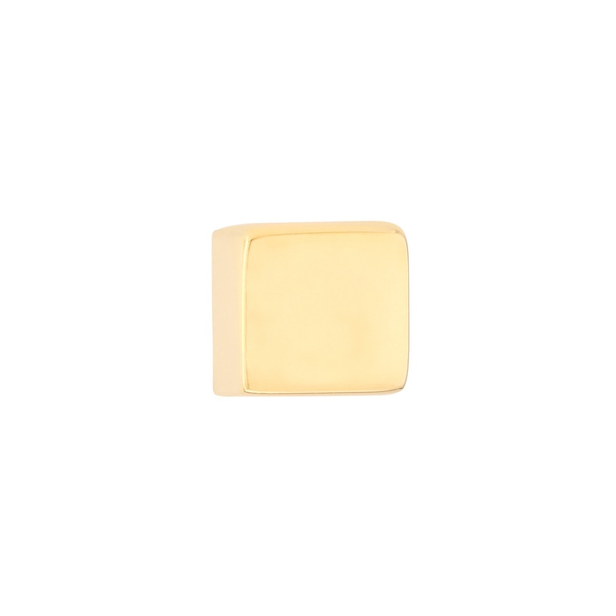 Mini Gold Cube Stud Earrings view 3