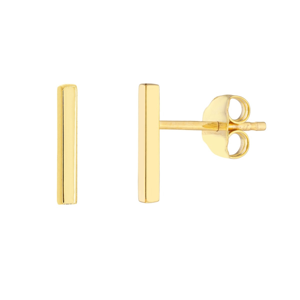 Essential Bar Gold Studs view 1