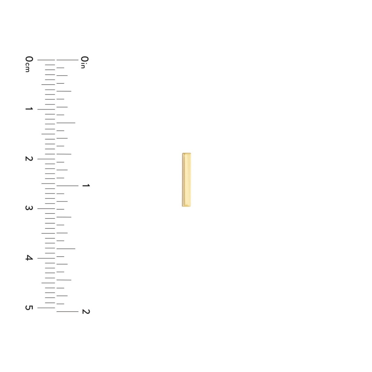 Essential Bar Gold Studs view 6