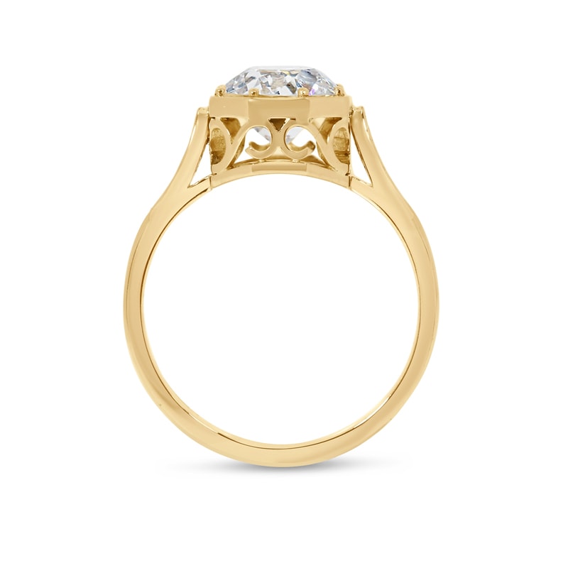 Old Cut Diamond Vintage Engagement Ring view 5