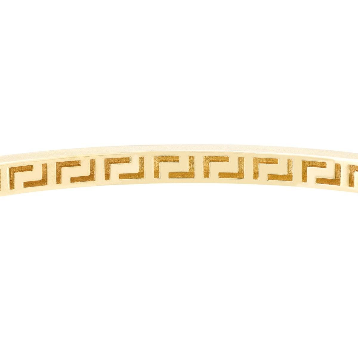 Square Edge Gold Bangle view 3