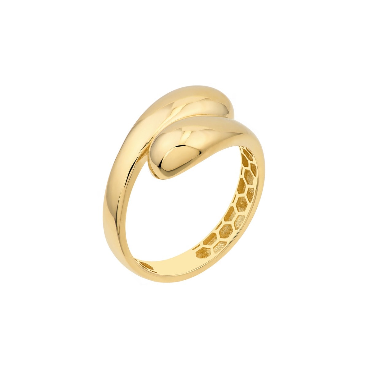 Crossover Gold Ring view 3
