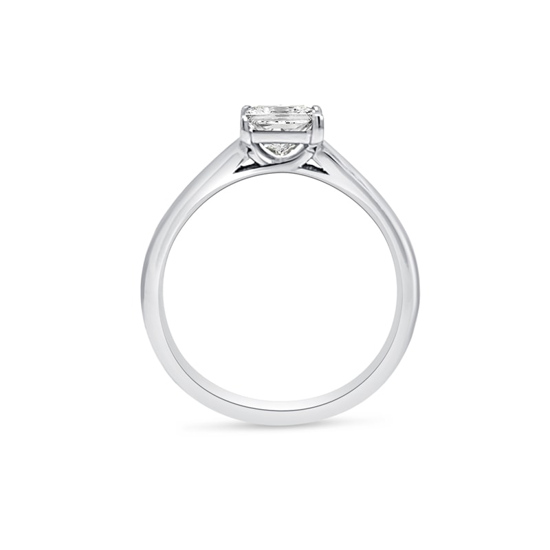 Princess Shape Channel Set Diamond Engagement Ring view 3