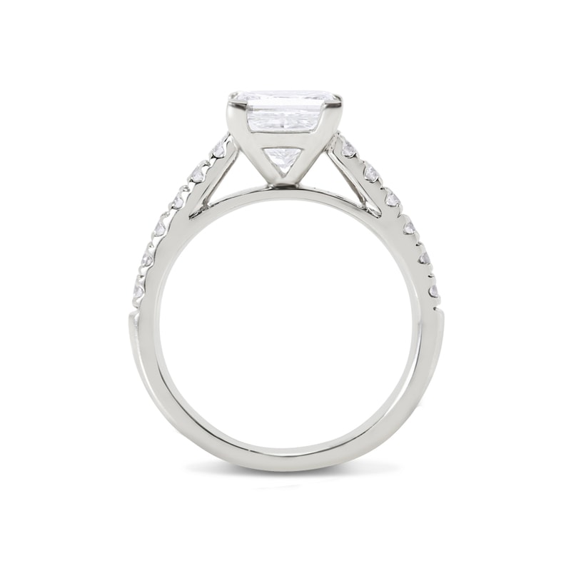 Princess Shape Contemporary Engagement Ring view 5