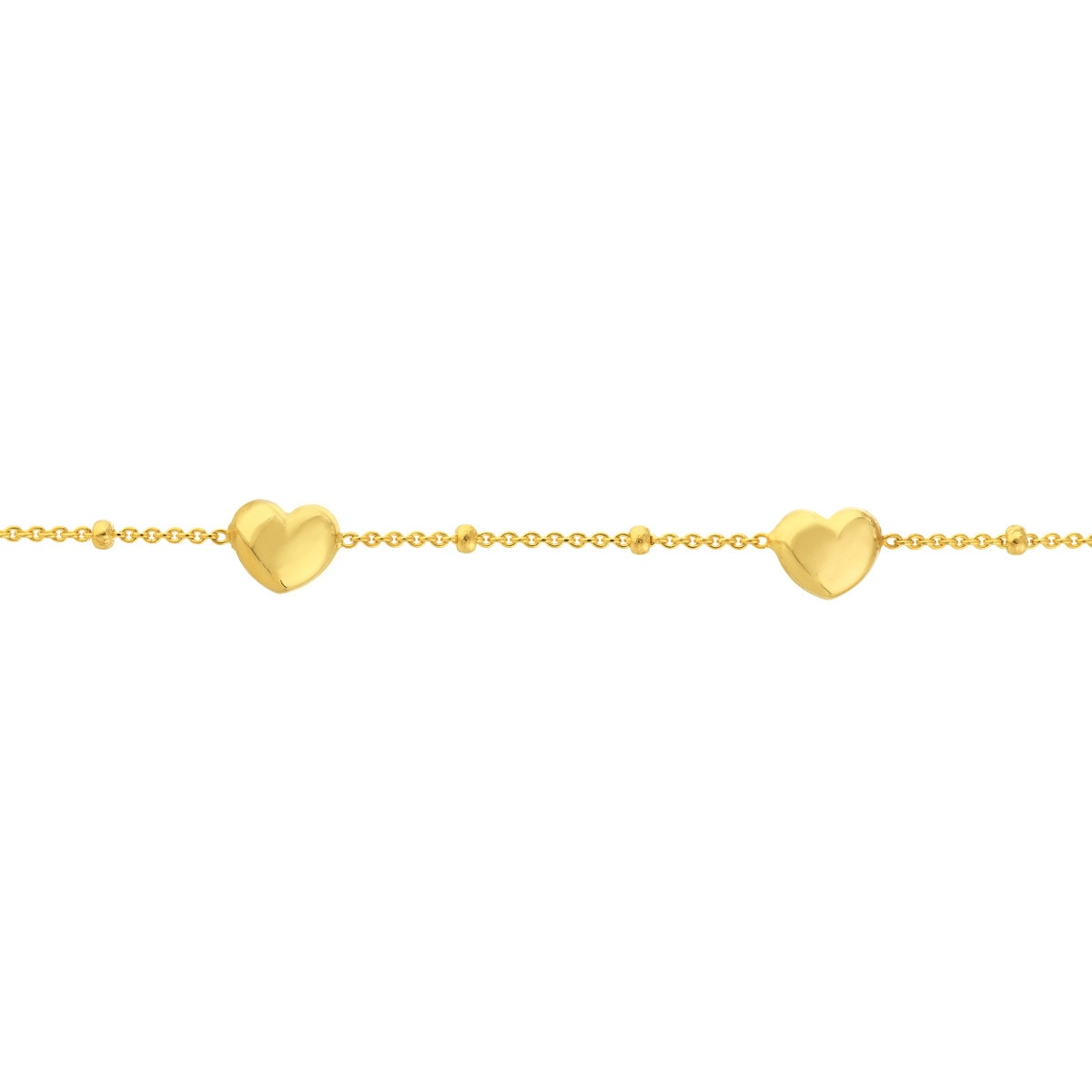 Full Heart Gold Bracelet view 4
