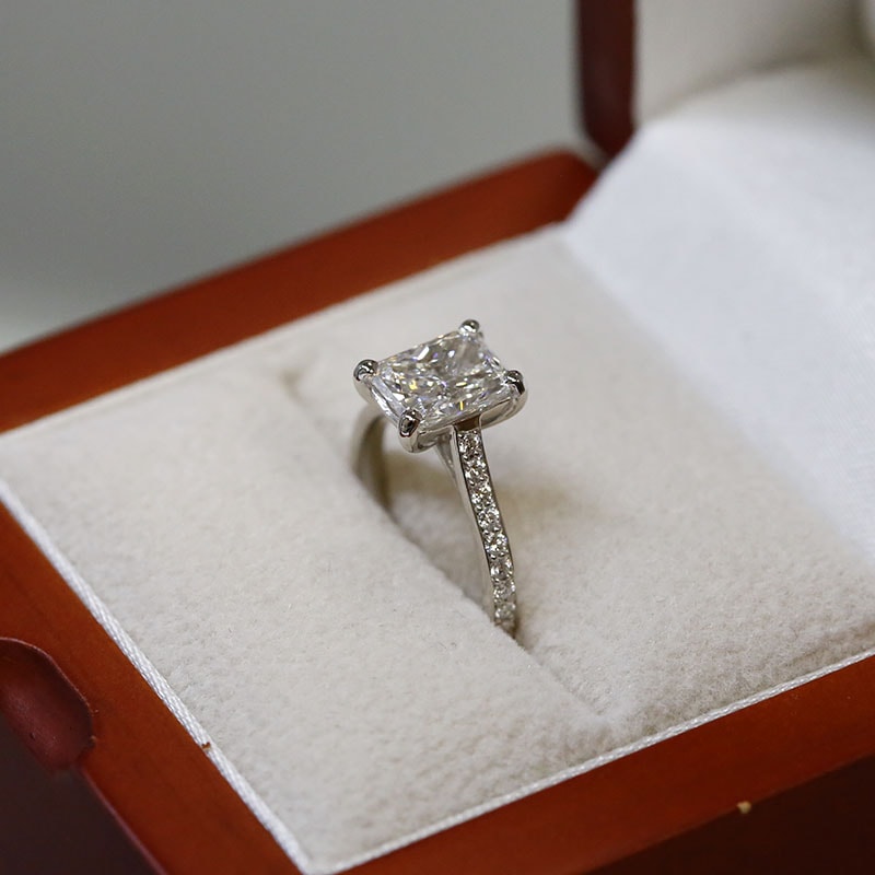 Radiant Shape Diamond Engagement Ring view 6
